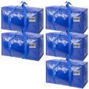 Heavy-Duty Moving Bags with Zippers & Carrying Handles - 5 Pack - (set of 10)